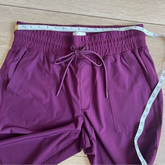 Women's Burgundy Jogger Pants - Picture 6 of 8